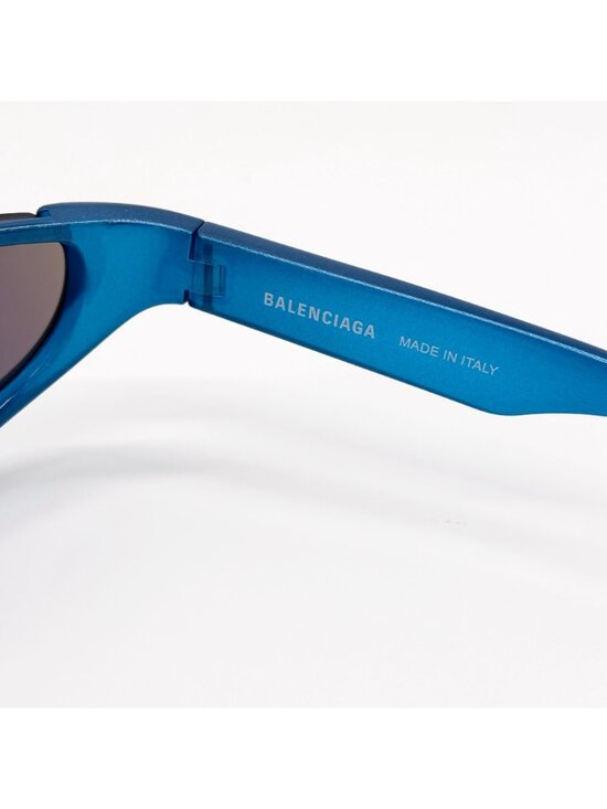 NEW BALENCIAGA BB0202S 003 SUNGLASSES BLUE OVERSIZED WOMEN EYEWEAR BALENCIAGA main image 8